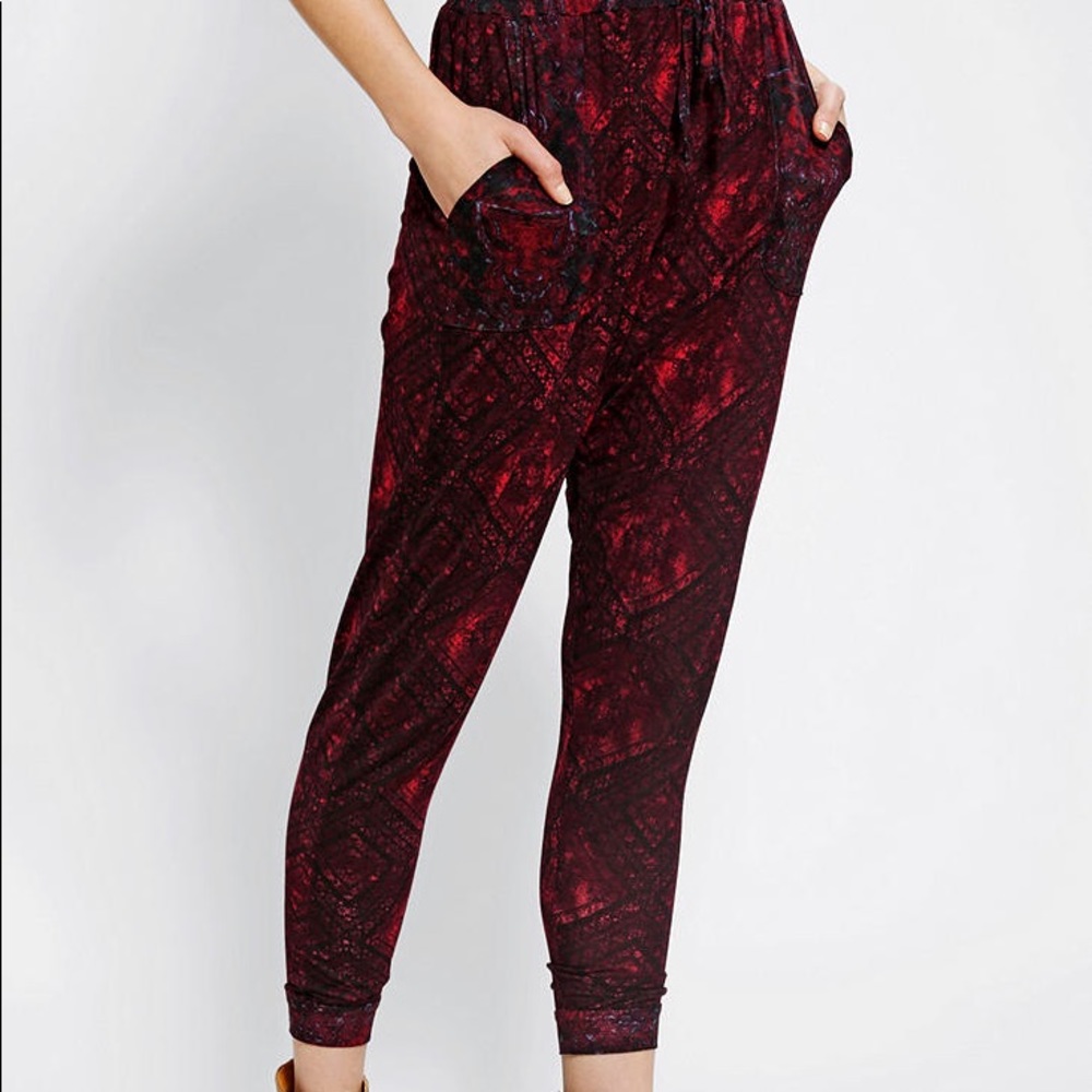 Urban Outfitters Red Harem Pants
